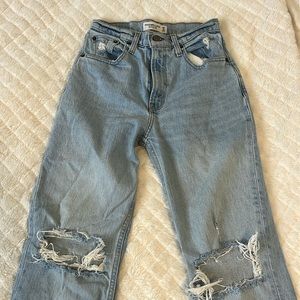 abercrombie 90s straight ultra high rise